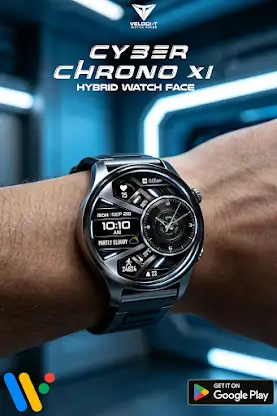 Cyber Chrono X1 Watch Face screenshot 2