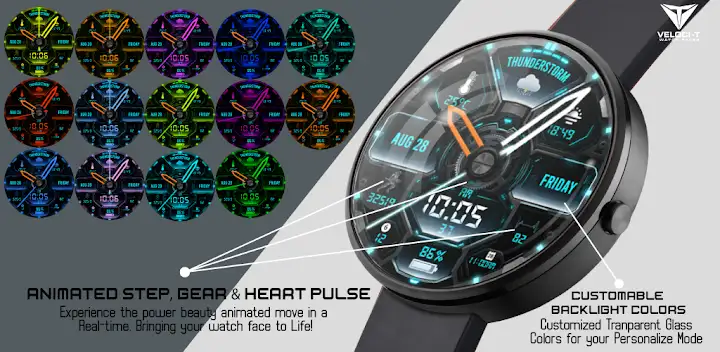 Cyber Mech 02 Watch Face — Android app banner