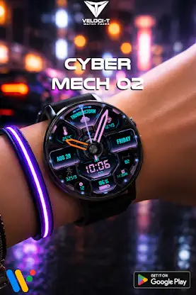 Cyber Mech 02 Watch Face screenshot 7