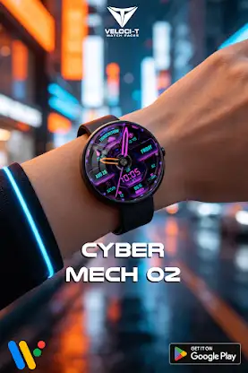 Cyber Mech 02 Watch Face screenshot 4