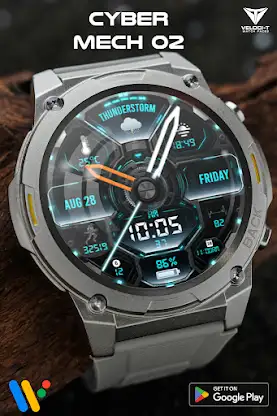 Cyber Mech 02 Watch Face screenshot 1