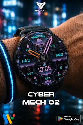 Cyber Mech 02 Watch Face screenshot 5
