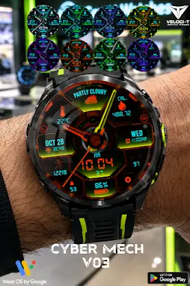 Cyber Mech V03 Watch Face screenshot 3