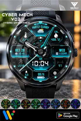 Cyber Mech V03 Watch Face screenshot 5