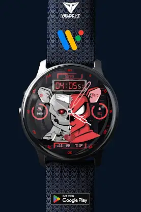 Cyborg Rat 2D Watch Face screenshot 3
