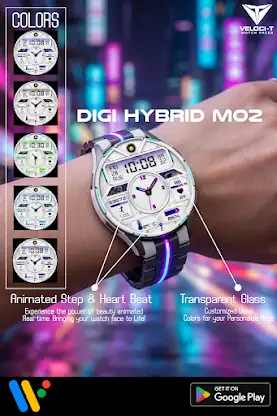 Digi Hybrid M02 Watch Face screenshot 5