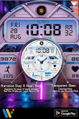 Digi Hybrid M02 Watch Face screenshot 3