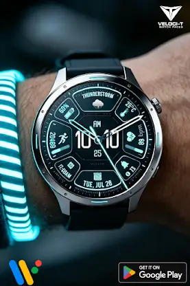 Futuristic Face X02 Watch Face screenshot 3