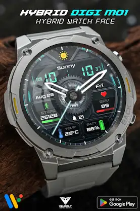 Hybrid Digi M01 Watch Face screenshot 6