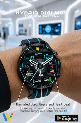 Hybrid Digi M01 Watch Face screenshot 7