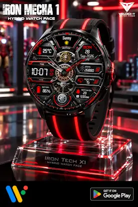 Iron Mecha 1 Watch Face screenshot 1