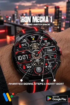 Iron Mecha 1 Watch Face screenshot 2