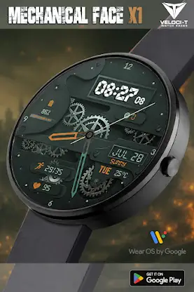 Mechanical Face X1 Watch Face screenshot 1