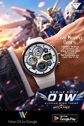 Mobile Suit 01W Watch Face screenshot 1