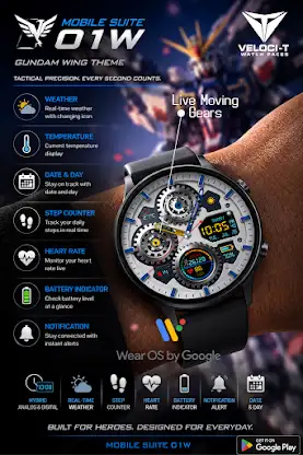 Mobile Suit 01W Watch Face screenshot 2