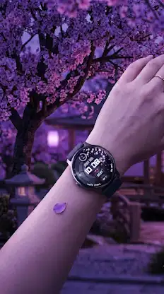 Sakura JT10 Wear OS Watch Face screenshot 3