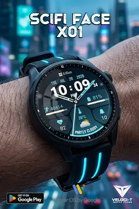 Scifi Face X01 Watch Face screenshot 7