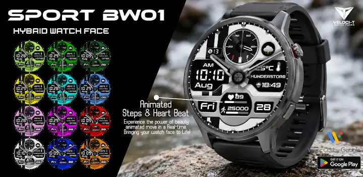 Sport BW01 Watch Face — Android app banner