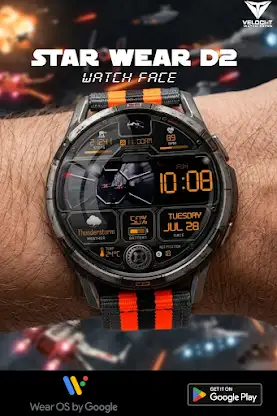Star Wear R2 Watch Face screenshot 2