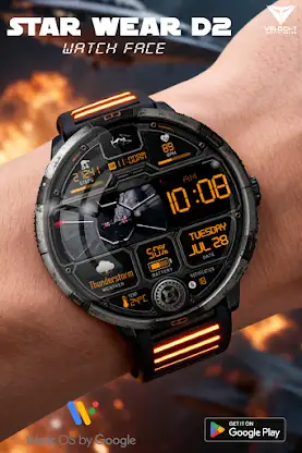 Star Wear R2 Watch Face screenshot 5