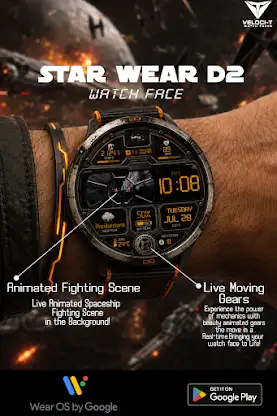 Star Wear R2 Watch Face screenshot 3