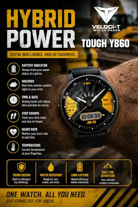 Tough YB60 Watch Face screenshot 3
