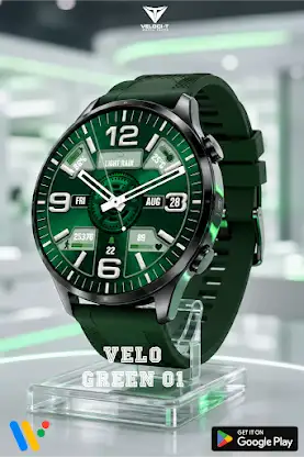 VELO Green 01 Watch Face screenshot 2