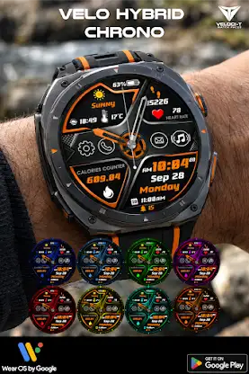 VELO Hybrid Chrono Watch Face screenshot 2