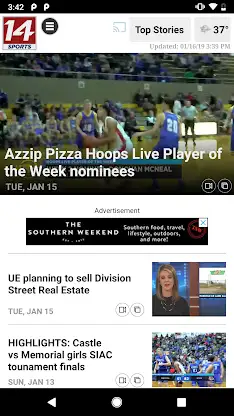 14 Sports WFIE screenshot 2