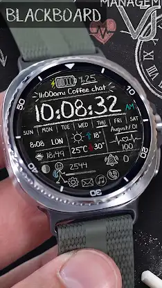 VJ-BLACKBOARD WATCH FACE screenshot 6