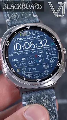 VJ-BLACKBOARD WATCH FACE screenshot 2
