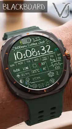 VJ-BLACKBOARD WATCH FACE screenshot 3