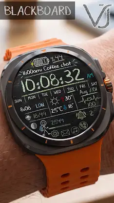 VJ-BLACKBOARD WATCH FACE screenshot 7