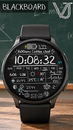 VJ-BLACKBOARD WATCH FACE screenshot 5