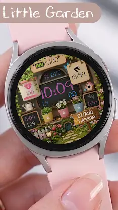 VJ-LITTLE GARDEN WATCH FACE screenshot 2