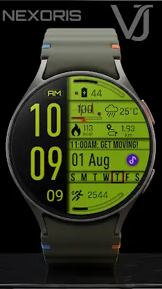 VJ-NEXORIS DIGITAL WATC FACE screenshot 3