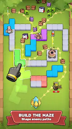 Tetro Defense: Rogue TD Game screenshot 1