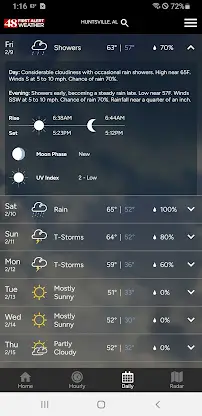 WAFF 48 First Alert Weather screenshot 3
