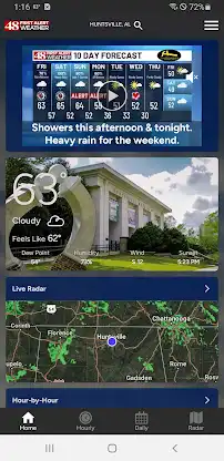 WAFF 48 First Alert Weather screenshot 1