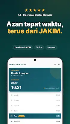 Waktu Solat Jakim Malaysia screenshot 1