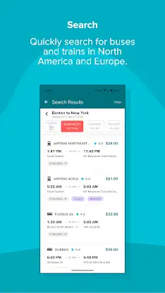 Wanderu: Bus & Train Tickets screenshot 4
