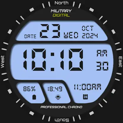 Military Digital Watch Face screenshot 2