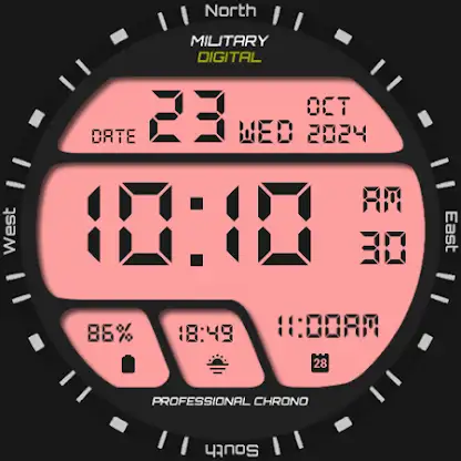 Military Digital Watch Face screenshot 3