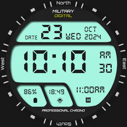 Military Digital Watch Face screenshot 1