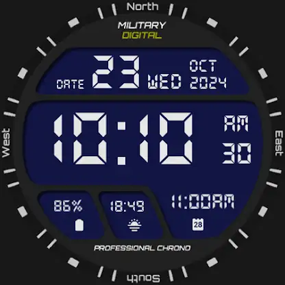 Military Digital Watch Face screenshot 6