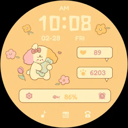 ZKin Watch Face Candy Puppy screenshot 7