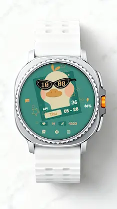 Cool Duck ZKin Watch Face screenshot 2