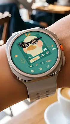 Cool Duck ZKin Watch Face screenshot 1