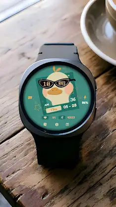 Cool Duck ZKin Watch Face screenshot 3