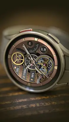Mechanical Black Gold Wear OS screenshot 3